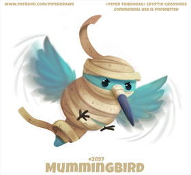 ambiguous_gender angry beady_eyes black_eyes blue_body blue_feathers feathered_wings feathers feral flying humor pun simple_background solo text visual_pun white_background wings piper_thibodeau apodiform avian bird hummingbird mummy undead digital_media_(artwork) digital_painting_(artwork) english_text painting_(artwork) url