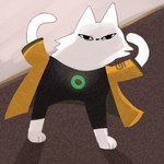 angry clothing fur male shitpost solo white_body white_fur yellow_clothing yellowparrottw nine_sols red_candle_games yi_(nine_sols) animal_humanoid cat_humanoid domestic_cat felid felid_humanoid feline feline_humanoid felis humanoid mammal mammal_humanoid solarian 1:1 low_res meme