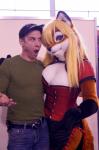 aoi-kitsune blonde_hair blue_eyes canine corset female fox fursuit hair human jeans looking_at_viewer male mammal real
Rating: Safe
Score: 8
User: ktkr
Date: March 17, 2014