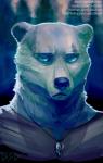 anthro blue_eyes clothed clothing jewelry male pendant solo gasmask_(artist) bear mammal polar_bear ursine 2015 bust_portrait portrait