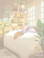 ambiguous_gender bed book brown_eyes brown_hair cellphone clock clothed clothing day electronics eyes_closed female feral furniture group hair inside lamp music night petting phone pillow plant plushie red_eyes shelf sleeping smartphone smile starter_trio waking_up window oshiruko_(oshiruko_s2) nintendo pokemon gloria_(pokemon) bulbasaur charmander dragapult eevee eeveelution espeon generation_1_pokemon generation_2_pokemon generation_8_pokemon human mammal pokemon_(species) squirtle umbreon 2020 animated long_playtime sound webm