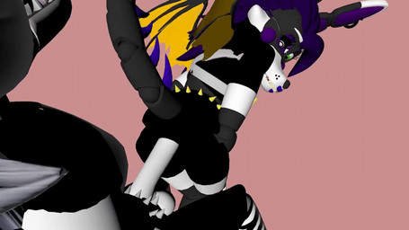 anal anthro duo female female/female unknown_artist five_nights_at_freddy's five_nights_at_freddy's:_security_breach mythology scottgames steel_wool_studios fan_character roxanne_wolf dragon mythological_creature mythological_scalie scalie animated short_playtime video