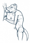 2012 abdominal_bulge anthro ball_fondling balls dripping flaccid gay inflation internal_watersports male mongoose monochrome nude oral peeing peeing_in_mouth peeing_inside penis plain_background sex urine viol watersports white_background
Rating: Explicit
Score: 12
User: Josee
Date: December 02, 2012