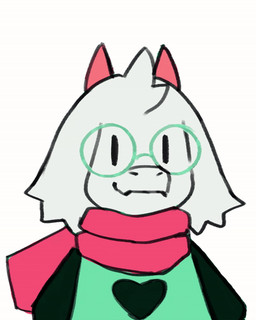 2_horns anthro black_eyes black_sleeves closed_smile clothing cute_fangs dancing eyes_closed eyewear fallen_over fangs floppy_ears fur glasses green_clothing green_eyewear green_glasses green_shirt green_topwear green_tunic happy head_tuft heart_symbol horn looking_at_viewer male mouth_closed open_mouth open_smile pink_horn pink_scarf round_glasses scarf scut_tail shirt short_tail simple_background smile solo spinning standing tail teeth topwear tuft tunic wearing_glasses white_background white_body white_fur aestheticden deltarune undertale_(series) ralsei bovid caprine goat mammal 4:5 animated