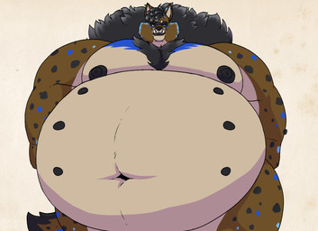 anthro belly belly_swaying big_belly big_cheeks big_muscles big_pecs black_hair black_lips black_nipples body_hair bouncing_pecs brown_body brown_fur chest_hair chubby_cheeks death_by_snu_snu dreadlocks fur grin hair huge_belly hyper hyper_belly lips male markings morbidly_obese morbidly_obese_anthro morbidly_obese_male multicolored_tail musclegut muscular navel nipples obese obese_anthro obese_male overweight overweight_anthro overweight_male pecs smile spots spotted_body spotted_fur tail thick_thighs walking akita77 snu-snu_strut spidey_(spideyzak) gnoll gnollsune hyena mammal alternate_version_at_source animated animated_gif half-length_portrait portrait short_playtime