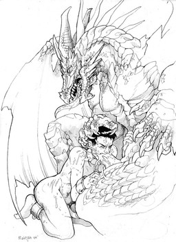 ankle_cuffs bdsm bestiality bodily_fluids bondage bound chain claws collar cuff_(restraint) cum cum_in_mouth cum_inside cum_splatter dominant dominant_feral dominant_male duo erection eyes_closed fangs fellatio feral feral_dominating_human feral_penetrating feral_penetrating_human forced forced_oral genital_fluids genitals hand_on_head head_grab holding_partner horn human_on_feral human_penetrated interspecies larger_dom larger_feral larger_male leash male male/male male_penetrated male_penetrating male_penetrating_male membrane_(anatomy) membranous_wings messy muscular muscular_feral nude oral oral_penetration orgasm penetration penile penis restraints sex sitting size_difference slave smaller_human smaller_male smaller_penetrated submissive submissive_human submissive_male teeth tongue tongue_out wings wrist_cuffs ratbat mythology dragon human mammal mythological_creature mythological_scalie scalie 2004 black_and_white dated monochrome signature sketch