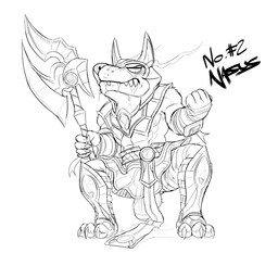 abs anthro armor bodily_fluids clothed clothing crouching cum cum_on_ground cum_string drooling foreskin front_view genital_fluids genitals holding_object holding_weapon humanoid_genitalia humanoid_penis looking_at_viewer male mouth_closed muscular muscular_anthro muscular_male nipples penis saliva simple_background solo vein veiny_penis weapon crazydrak league_of_legends riot_games tencent nasus_(lol) canid canine mammal 1:1 absurd_res hi_res monochrome sketch