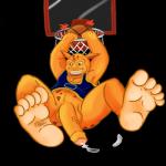 5_toes balls basketball bodily_fluids bottomless bouncing_penis clothed clothing feet foot_focus foreskin front_view genital_fluids genitals grin half-erect humanoid_genitalia humanoid_penis jersey male not_furry orange_balls orange_penis penis plantigrade precum simple_background slam_dunk smile solo toes vein seamaster space_jam warner_brothers pound_(space_jam) alien humanoid monstar_(space_jam) 1:1 hi_res