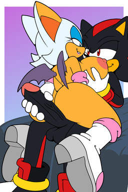 anthro bedroom_eyes big_breasts big_butt big_penis breast_grab breasts butt duo female genitals hand_on_breast hot_dogging imminent_sex looking_at_another looking_at_partner male male/female mostly_nude narrowed_eyes nipples penis penis_grab seductive sex sonicguru sega sonic_the_hedgehog_(series) rouge_the_bat shadow_the_hedgehog bat eulipotyphlan hedgehog mammal 2:3 hi_res