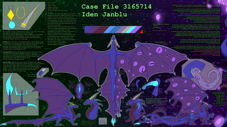 balls bodily_fluids cum female feral genital_fluids genitals glowing glowing_eyes information jewelry multi_eye multiple_angles penis solo spread_wings tail technology teeth tentacles tongue vulva wings janbluthederg mythology janblu dragon eldritch_being mythological_creature mythological_scalie scalie 16:9 hi_res model_sheet widescreen