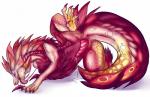 anus bodily_fluids claws cum cum_drip dripping drooling erection feral fur genital_fluids genitals male nude open_mouth penis presenting saliva smile solo spread_legs spreading teeth ladynoface96 capcom monster_hunter leviathan_(mh) mizutsune scalie