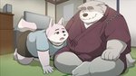 anthro bottomwear clothing detailed_background duo elderly electronics humanoid_hands inside kemono male mature_male overweight overweight_male shirt shorts sitting television topwear young 00murice grandpa_(00murice) momo_(00murice) canid canine canis domestic_dog mammal 2020 hi_res grandchild_(lore) grandfather_(lore) grandfather_and_grandchild_(lore) grandfather_and_grandson_(lore) grandparent_(lore) grandparent_and_grandchild_(lore) grandson_(lore)