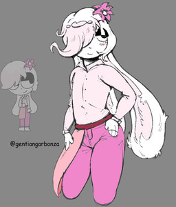 accessory anthro clothing femboy flower_accessory fur grey_background hair_accessory half-closed_eyes hand_on_hip male mature_male narrowed_eyes one_eye_obstructed one_eye_visible pink_clothing pose simple_background smug solo white_body white_fur gentiangarbonza third-party_edit the_symbol_bunnies cream_yogurt_bunny animal_humanoid humanoid lagomorph lagomorph_humanoid leporid leporid_humanoid mammal mammal_humanoid rabbit rabbit_humanoid symbol_bunny colored_sketch low_res pinup reference_image sketch watermark father_(lore) parent_(lore)