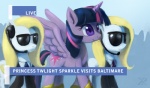 blonde_hair clothed clothing crescendo_(mlp) equine eyewear female feral friendship_is_magic fur hair half-dressed headset horn horse mammal multi-colored_hair my_little_pony necktie pony purple_eyes purple_fur raikoh-illust recording smile sunglasses twilight_sparkle_(mlp) white_fur winged_unicorn wings
Rating: Safe
Score: 4
User: Fluttershy
Date: May 03, 2013