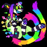 4_toes barbell_piercing black_hair black_markings black_stripes blue_pawpads blue_teeth dipstick_ears dipstick_tail ear_markings eyewear facial_piercing feet feral fluffy fluffy_tail fungus fur goggles green_body green_fur hair highlights_(coloring) long_tail male male_feral markings medium_hair multicolored_ears multicolored_tail mushroom nose_piercing nose_ring orange_stripes pawpads paws piercing pink_stripes purple_ear_tips purple_highlights purple_nose purple_pawpads purple_tail_tip quadruped rainbow_inner_ear rainbow_tail ring_piercing sharp_teeth simple_background solo striped_legs striped_markings striped_tail stripes tail tail_markings teeth toes toothy_grin transparent_background white_stripes yellow_stripes chotpot blight_(chotpot) dasyuromorph elemental_creature fungi_fauna hybrid mammal marsupial recently_extinct_species thylacine 1:1 2022 alpha_channel animated colored digital_media_(artwork) english_description icon low_res pixel_(artwork) short_playtime