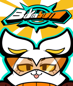 anthro blue_outline blush blush_stickers box_art brown_clothing brown_gloves brown_handwear buckteeth cheek_tuft clothed clothed_anthro clothed_female clothing eyebrows eyelashes eyewear facial_tuft female female_anthro fur game_cover game_logo gloves handwear jacket looking_at_viewer narrowed_eyes open_mouth open_smile orange_clothing orange_eyewear orange_jacket orange_sunglasses orange_text orange_topwear outline pink_blush smile solo sunglasses teeth text topwear tuft wearing_sunglasses white_body white_ears white_fur white_text white_tuft yellow_inner_ear yellow_sclera kekitopu bombun bombun_(kekitopu) lagomorph leporid mammal rabbit 2025 copyright_name digital_media_(artwork) english_description english_text official_art