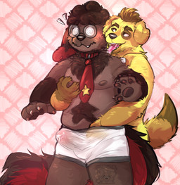 anthro areola balls_outline barely_visible_genitalia barely_visible_penis biped bodily_fluids bulge clothing confuse cum detailed_bulge duo erection erection_under_clothing genital_fluids genital_outline genitals holding_penis licking male male/male male_anthro nipples penis penis_outline precum precum_through_clothing precum_through_underwear surprised tongue translucent translucent_clothing translucent_underwear underwear wet wet_clothing sharkall canid canine canis domestic_dog mammal hi_res