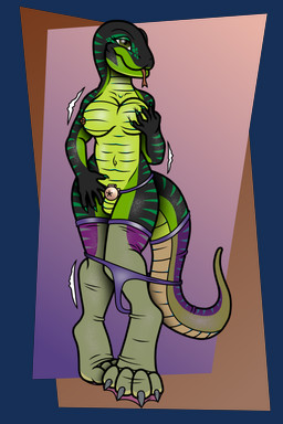 4_toes 5_fingers anthro areola aroused balls big_breasts big_tail black_body black_scales breasts chastity_cage chastity_device chastity_strap claws clothed clothing digitigrade embarrassed eyelashes feet finger_claws fingers forked_tongue furgonomics genitals glistening glistening_body glistening_eyes gold_(metal) gold_chastity_cage gold_chastity_device green_body green_claws green_eyes green_markings green_scales green_stripes gynomorph hand_on_breast hand_on_hip intersex knock-kneed legwear lingerie looking_at_viewer looking_pleasured markings multicolored_body navel nipple_piercing nipples nylon nylon_clothing nylon_stockings nylons panties panties_down partially_clothed piercing scales shaking simple_background snout solo standing stockings striped_body stripes tail tail_clothing tail_stocking tapering_tail toe_claws toes tongue tongue_out translucent translucent_clothing translucent_legwear translucent_stockings underwear underwear_down ventral_scales janek5 ophelia_(spe) boomslang_snake reptile scalie snake 2:3 absurd_res alpha_channel hi_res