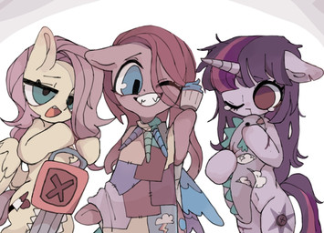 blood bodily_fluids chainsaw female female/female feral grimdark group plushie power_tool scar sharp_teeth simple_background teeth tools trio heimei966 cupcakes_(mlp_fanfic) friendship_is_magic hasbro my_little_pony shed.mov fluttershy_(mlp) pinkie_pie_(mlp) spike_(mlp) twilight_sparkle_(mlp)