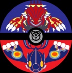 ambiguous_gender border circle circle_(marking) duo feral pokeball transparent_border unknown_artist nintendo pokemon generation_6_pokemon legendary_pokemon pokemon_(species) primal_groudon primal_kyogre primal_reversion alpha_channel