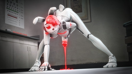 anthro belt big_breasts bodily_fluids breasts colored_cum cross cum cum_on_ground ear_piercing ejaculation genital_fluids genitals glans glowing glowing_cum glowing_eyes glowing_genitalia glowing_glans glowing_hair glowing_jewelry gynomorph hair hand_on_penis holding_penis humanoid_genitalia humanoid_penis inside intersex jewelry looking_at_viewer machine nipples nude nude_anthro nude_gynomorph nude_intersex nurse orgasm penis piercing red_cum red_eyes red_glans red_hair scut_tail short_hair short_tail simple_background smile smiling_at_viewer solo tail unusual_bodily_fluids unusual_cum unusual_genital_fluids doctorpurple2000 disembowell_(modeler) red-eye_(modeler) five_nights_at_freddy's scottgames fan_character animatronic lagomorph leporid mammal rabbit robot 16:9 3d_(artwork) absurd_res digital_media_(artwork) full-length_portrait hi_res portrait source_filmmaker_(artwork) watermark widescreen