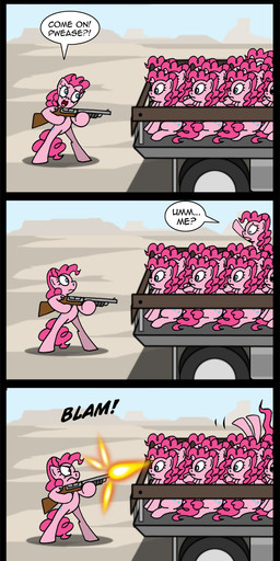 car clone cutie_mark death dialogue female feral group gun killing parody quadruped ranged_weapon shooting shotgun tail text vehicle weapon niban-destikim friendship_is_magic hasbro my_little_pony the_simpsons pinkie_pie_(mlp) earth_pony equid equine horse mammal pony 2012 absurd_res comic english_text hi_res long_image tall_image url