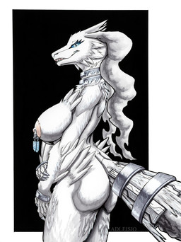 5_fingers anthro cheek_tuft crystal facial_tuft feathers female fingers fluffy fur gem jewelry jewelry_only nipple_piercing nipples piercing pose simple_background solo tuft white_body white_fur adleisio mythology nintendo pokemon dragon furred_dragon furred_scalie generation_5_pokemon legendary_pokemon mythological_creature mythological_scalie pokemon_(species) reshiram scalie hi_res mixed_media pinup traditional_media_(artwork)