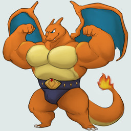 5_fingers anthro anthrofied biceps big_muscles biped fingers fire flaming_tail flexing flexing_bicep flexing_both_biceps humanoid_hands male membrane_(anatomy) membranous_wings muscular muscular_anthro muscular_male orange_body orange_skin pecs pokemorph simple_background solo standing tail white_background wings mosin nintendo pokemon charizard generation_1_pokemon pokemon_(species) 1:1 2023 absurd_res digital_drawing_(artwork) digital_media_(artwork) hi_res
