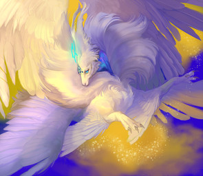 3_eyes abstract_background ambiguous_gender blue_eyes claws feral fur looking_at_viewer magic multi_eye multi_wing solo spread_wings white_body white_fur winged_arms wings mighty-whydah mythology dragon mythological_creature mythological_scalie scalie 2021 digital_media_(artwork) digital_painting_(artwork) painting_(artwork)