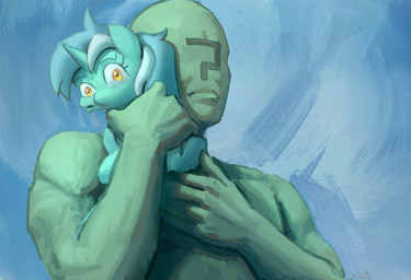 ?_face duo feral hair horn hug text jargon_scott rhorse death_stranding friendship_is_magic hasbro my_little_pony mythology anon lyra_heartstrings_(mlp) equid equine human mammal mythological_creature mythological_equine unicorn 2019 english_text hi_res