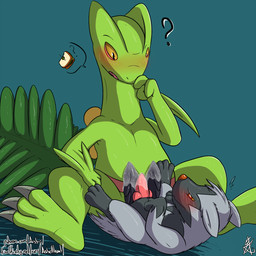 2_penises 3_toes animal_genitalia animal_penis black_penis blush bodily_fluids duo erection feet feral fluffy food frottage fur genital_fluids genitals hemipenes knot leaf leaking looking_pleasured male male/male multi_genitalia multi_penis nude penile penile_spines penis penises_touching precum question_mark sandwich_(food) sex shy simple_background size_difference toes yellow_eyes asbiearts conditional_dnp nintendo pokemon canid canine generation_3_pokemon lizard mammal pokemon_(species) poochyena reptile scalie sceptile 1:1 2017 aliasing digital_media_(artwork) hi_res