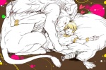 bestiality duo feral human_on_feral interspecies male male/male male_on_feral sex tail kettle21 fate_(series) type-moon archer_gilgamesh felid human lion mammal pantherine