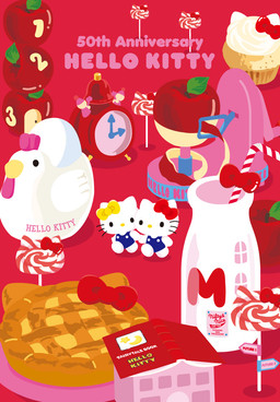 alarm_clock anthro apple blue_clothing blue_overalls bottle candy clock clothing container dessert drinking_straw duo female food fruit fur lollipop milk_bottle milk_container overalls pastry pie plant red_background red_bow simple_background text white_body white_fur yellow_bow unknown_artist hello_kitty_(series) sanrio hello_kitty_(character) mimmy_white domestic_cat felid feline felis mammal english_text hi_res