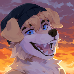 ambiguous_gender anthro beanie black_beanie black_clothing black_hat black_headwear blue_eyes brown_nose cheek_tuft chest_tuft clothing cloud detailed_background facial_tuft fangs floppy_ears fur glistening glistening_eyes happy hat headgear headwear neck_tuft nude open_mouth orange_body orange_ears orange_fur outside pink_tongue sky solo teeth tongue tuft unsigned white_body white_fur corzh77 canid canine canis domestic_dog mammal 1:1 absurd_res bust_portrait detailed hi_res icon portrait