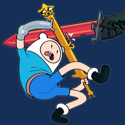 ambiguous_gender anthro battle bottomwear clothing group holding_melee_weapon holding_object holding_sword holding_weapon mechanical_arm melee_weapon open_mouth shirt shorts sword t-shirt teeth toony topwear trio weapon discount-supervillain adventure_time cartoon_network finn_the_human jake_the_dog animate_inanimate canid canine canis domestic_dog human living_melee_weapon living_sword living_weapon mammal 1:1