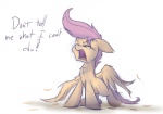 bodily_fluids eyes_closed feathered_wings feathers female feral open_mouth orange_body orange_feathers solo tears text tongue wings young young_feral heir-of-rick friendship_is_magic hasbro my_little_pony mythology scootaloo_(mlp) equid equine mammal mythological_creature mythological_equine pegasus english_text reaction_image