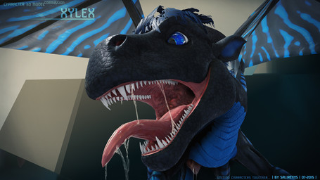 animal_genitalia animal_penis blue_body blue_eyes blue_scales bodily_fluids claws cum cum_drip dripping drooling erection fangs feral genital_fluids genitals hair horn male mane membrane_(anatomy) membranous_wings mouth_shot nude open_mouth orgasm palate penis pose saliva scales sharp_teeth simple_background solo teeth text tongue tongue_out unusual_anatomy unusual_genitalia unusual_penis wings salireths mythology xylex dragon lizard mythological_creature mythological_scalie reptile scalie 16:9 2015 3d_(artwork) digital_media_(artwork) english_text hi_res model_sheet widescreen