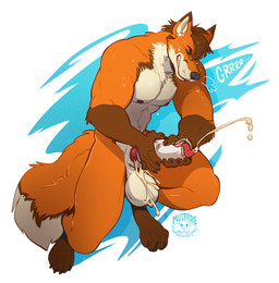 animal_genitalia animal_penis anthro balls biceps bodily_fluids broken_sex_toy canine_genitalia canine_penis cum erection fluffy fluffy_tail genital_fluids genitals growling looking_pleasured male masturbation muscular muscular_anthro muscular_arms muscular_male nipples nude orgasm penetrable_sex_toy penis sex_toy solo sweat tail mustachemutt canid canine fox mammal absurd_res hi_res