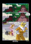 after_sex anthro big_breasts breasts dialogue duo female feral group larger_sleeping male non-mammal_breasts sleeping sleeping_feral text yawg bandai_namco bucky_o'hare_(series) digimon galdon jenny_(bucky_o'hare) canid canine digimon_(species) dinosaur mammal prehistoric_species renamon reptile scalie 2017 comic crossover english_text hi_res