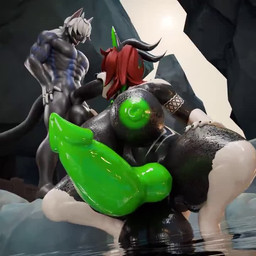2_horns 5_fingers abs anal anal_penetration animal_genitalia animal_penis anthro anthro_on_anthro anthro_penetrated anthro_penetrating anthro_penetrating_anthro areola balls biceps big_areola big_balls big_breasts big_penis black_body black_fur black_sclera blue_body blue_fur blue_markings bodily_fluids body_part_in_ass body_part_in_mouth bouncing_balls bouncing_breasts breast_jiggle breasts bubble_butt butt canine_genitalia canine_penis claws crouching cum cum_in_ass cum_in_mouth cum_inside cum_while_penetrated curvy_figure duo ejaculation erection excessive_cum excessive_genital_fluids eyelashes facial_piercing feet fellatio finger_claws fingers fur fur_markings furgonomics furry-specific_piercing genital_fluids genitals glistening glistening_abs glistening_areola glistening_arms glistening_balls glistening_body glistening_breasts glistening_face glistening_genitalia glistening_knot glistening_legs glistening_muscles glistening_nipples glistening_pecs glistening_penis glistening_thighs green_eyes green_nipples grey_body grey_fur grey_hair gynomorph gynomorph/male gynomorph_penetrated hair hair_over_eyes hand_behind_head hindpaw horn huge_areola huge_balls huge_breasts huge_hips huge_penis huge_thighs hyper hyper_balls hyper_genitalia hyper_penis intersex intersex/male intersex_penetrated jiggling knot knotted_penis larger_penetrated leaking leaking_cum leg_glider_position long_hair long_tail male male_penetrating male_penetrating_anthro male_penetrating_gynomorph male_penetrating_intersex markings moan multicolored_body multicolored_fur multiple_positions muscular muscular_anthro muscular_arms muscular_male muzzle_piercing nipples nose_piercing nude nude_anthro nude_gynomorph nude_intersex nude_male oral oral_penetration partially_submerged paws pecs penetration penile penile_penetration penis penis_in_ass penis_size_difference piercing ponytail raised_leg red_hair retracted_balls ring_(jewelry) sex sharp_teeth size_difference snout tail tan_body tan_fur teeth thick_thighs throbbing throbbing_balls throbbing_penis two_tone_body two_tone_fur voluptuous voluptuous_anthro voluptuous_gynomorph voluptuous_intersex wet wet_body wet_fur wide_hipped_anthro wide_hipped_gynomorph wide_hipped_intersex wide_hips babymoon fluffyglitch_(modeler) kgf_kiko_(va) lecheryamoreva_(va) valorlynz_(modeler) mythology dynal_(theonlydynal) vinette_starwind canid canine canis dragon fox hybrid mammal mythological_creature mythological_scalie scalie wolf 1:1 2025 3d_(artwork) 3d_animation animated blender_(artwork) digital_media_(artwork) high_framerate short_playtime sound voice_acted webm