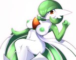 2020 ashraely big_breasts blush breasts clothed clothing curvy_figure digital_media_(artwork) female fingers gardevoir generation_3_pokemon green_nipples hi_res huge_breasts looking_at_viewer nintendo nipples not_furry open_mouth pokemon pokemon_(species) red_eyes simple_background solo thick_thighs third-party_edit voluptuous wide_hipped_female wide_hips