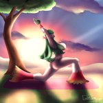 anthro breasts butt female fusion gardiken morning pokemon_fusion sky solo sunrise yoga yoga_mat glitchmonger nintendo pokemon blaziken gardevoir generation_3_pokemon generation_8_pokemon pokemon_(species) skwovet 1:1 hi_res