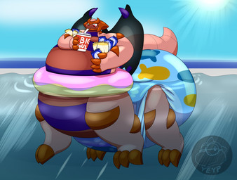 chips_(food) clean_diaper clothed clothing diaper drinking eyewear eyewear_on_head feet food foot_grab inflatable male overweight overweight_male pool_float solo sunglasses sunglasses_on_head water wearing_diaper wings yoshi-eats-your-pie mythology nintendo pokemon altered_forme_giratina dragon generation_4_pokemon ghost giratina legendary_pokemon mythological_creature mythological_scalie pokemon_(species) scalie spirit taur