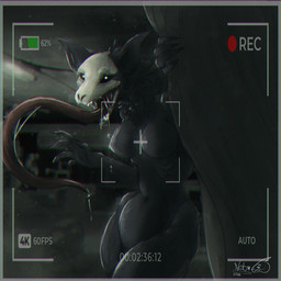 anth anthro bone camera camera_overlay camera_view female female_anthro horror_(theme) hospital hospital_room skull skull_head slim small_waist tongue tongue_out nebula_goldenstar scp_foundation scp-1471-a malo 1:1 absurd_res hi_res