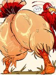 2024 3:4 anthro ass_clapping avian bedroom_eyes big_butt bird bodily_fluids bottom_heavy butt feathers galliform gat0pussy24 half-closed_eyes huge_butt inviting male miitopia narrowed_eyes nintendo orange_body orange_skin pear-shaped_figure phasianid red_body red_feathers seductive simple_background smile solo sweat sweatdrop tan_body tan_feathers thick_thighs turkey twerkey white_background wide_hips winged_arms wings xd