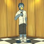 anthro clothed clothing electronics fully_clothed karaoke male microphone solo fuze texnatsu josh_oliver avian bird bluebird oscine passerine thrush_(bird) 1:1 hi_res