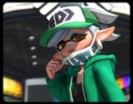 clothed clothing ear_piercing face_mask female gag hat headgear headwear jacket piercing pseudo_hair public solo tentacle_hair tentacles topwear owo_sfm nintendo splatoon marie_(splatoon) animal_humanoid cephalopod cephalopod_humanoid humanoid inkling marine marine_humanoid mollusk mollusk_humanoid 3d_(artwork) digital_media_(artwork) source_filmmaker_(artwork)