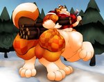 6_limbs abs anthro axe barazoku beanie belly big_feet big_muscles big_pecs checkered clothing feet flannel flannel_jacket flannel_shirt forest fur hair hat hatchet headgear headwear highlights_(coloring) holding_axe holding_object holding_tool huge_muscles hyper larger_male log lumberjack macro male muscular muscular_male muscular_taur nipples path paws pecs plant quadruped simple_background size_difference smile snow solo spruce tail tools tree winter wood fujiyama_samoyed european_mythology greek_mythology mythology nano_byte_(nanogamer31) canid canine canis domestic_dog fox humanoid_taur hybrid hyena mammal mammal_taur maned_wolf taur digital_media_(artwork) hi_res shaded soft_shading watermark