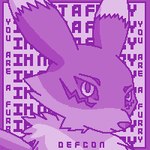 ambiguous_gender anthro fur looking_at_viewer markings purple_body simple_background solo text defcon_xrs bandai_namco digimon digimon_(species) renamon 1:1 digital_media_(artwork) low_res pixel_(artwork) thumbnail female_(lore)