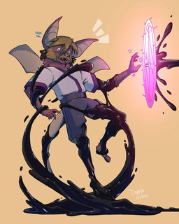 anthro bodily_fluids clothed clothing covered_in_goo drone dronification ear_piercing ear_ring facial_hair fangs flying latex liquid_latex magic_user male male_anthro membrane_(anatomy) membranous_wings mustache piercing ring_piercing sideburns solo sweat sweatdrop teeth wings dopple_colors dopple_(dopplecolors) bat living_latex mammal hi_res nonbinary_(lore)